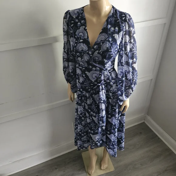 Anthropologie Hutch Geo Paisley Floral Wrap Maxi Dress Size:S - Picture 4 of 8